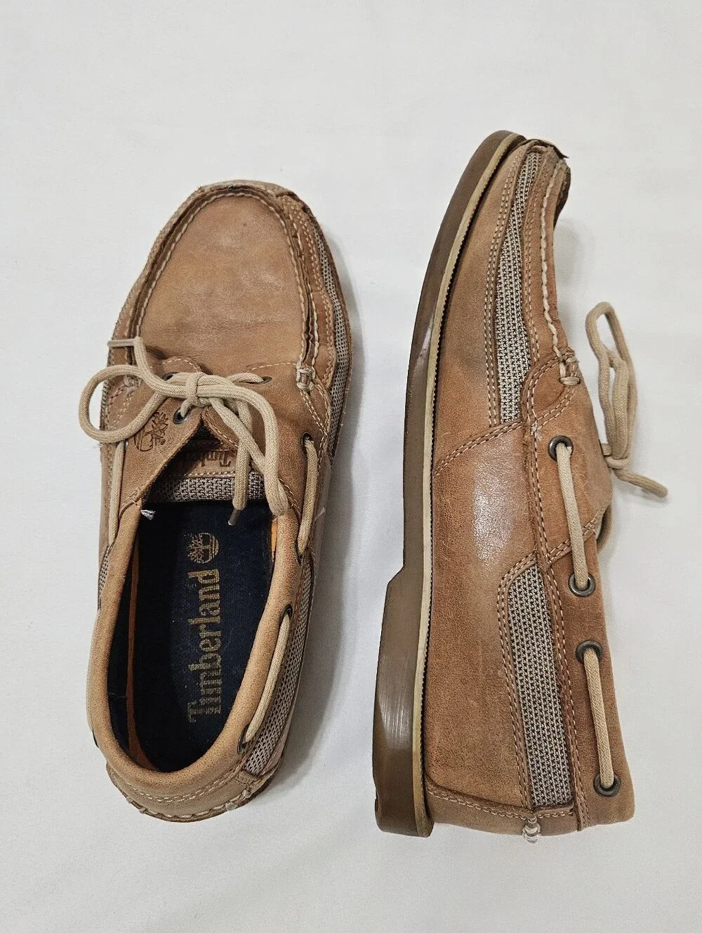 Timberland Gateway Pier Men's Brown Leather Boat Shoes US Size 10.5